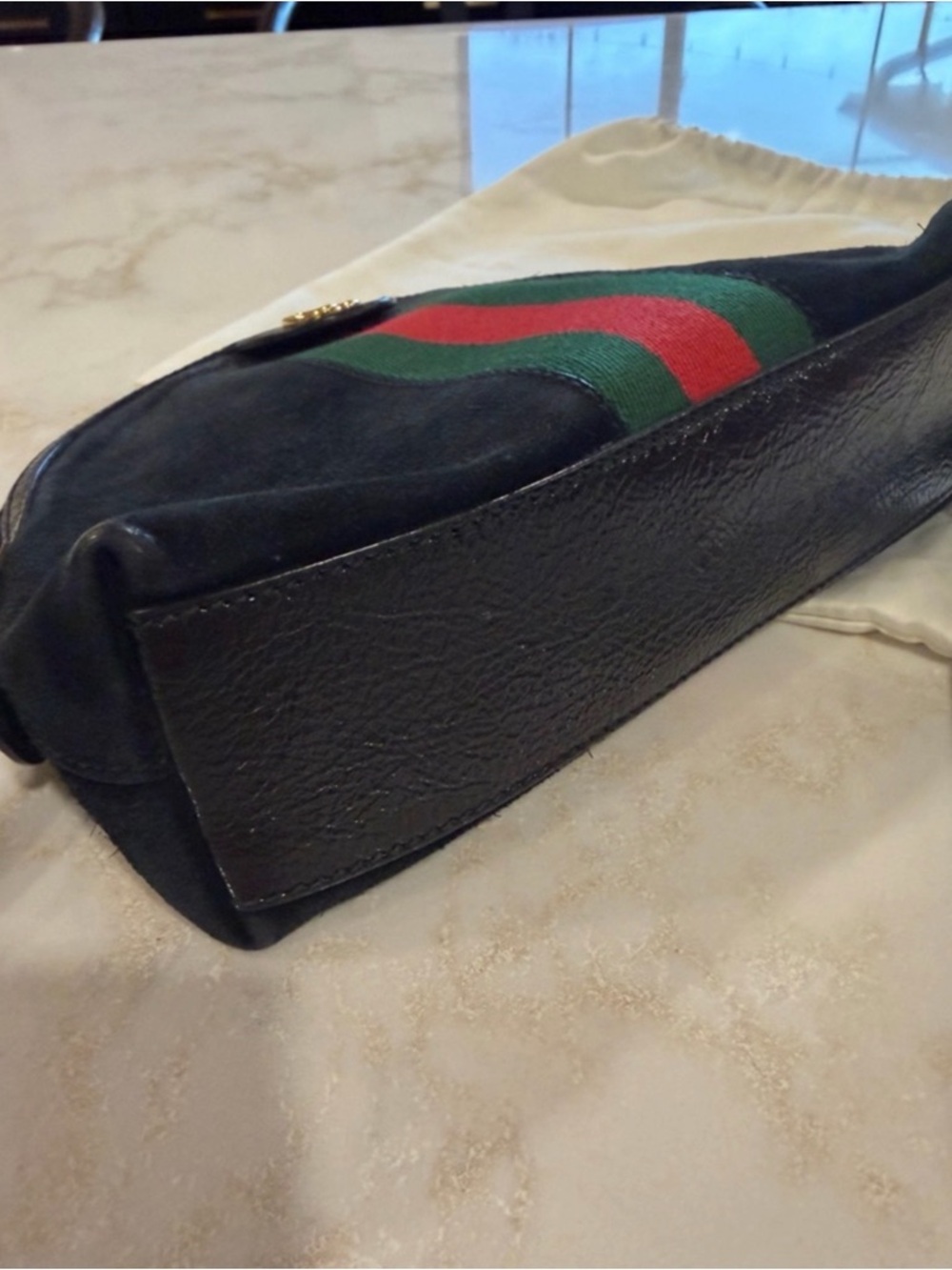Gucci Ophedia Suede Shoulder Bag - Picture 6 of 7